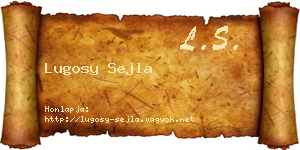 Lugosy Sejla névjegykártya